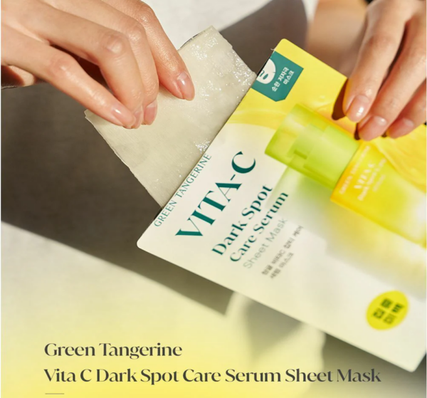 [Goodal]  Green Tangerine Vita C Dark Spot Care Serum Mask - Imagen 2