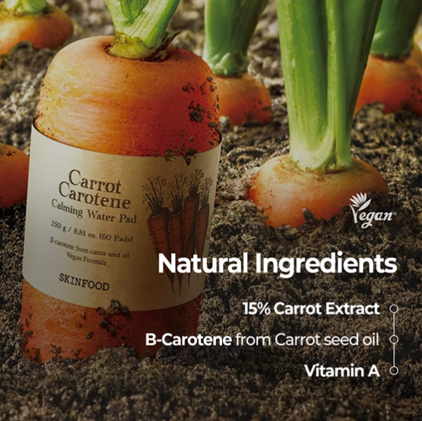 [SkinFood] Carrot Carotene Calming Water Pad - Imagen 2