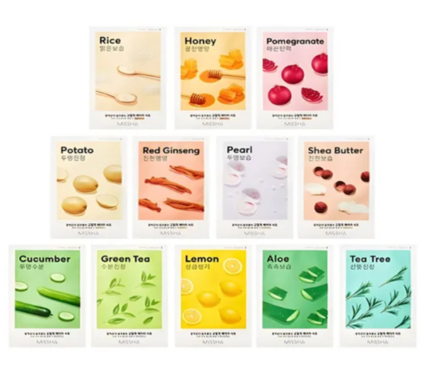 [Missha] Airy Fit Sheet Mask (4 Types)